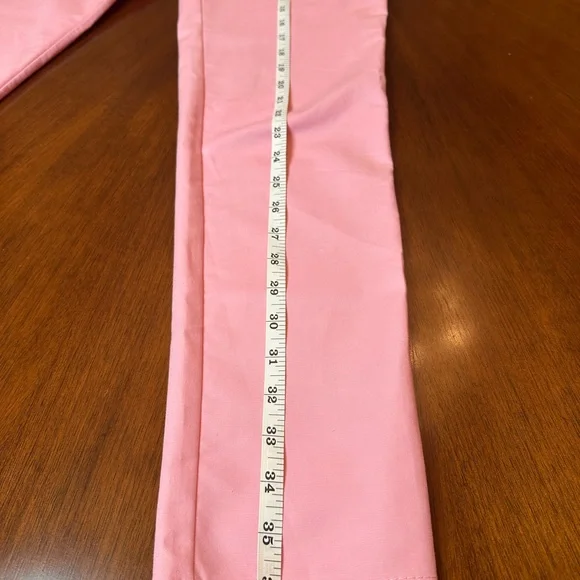 Moschino Pink Cotton Pants | Designer Straight-Leg Trousers - Picture 11 of 13